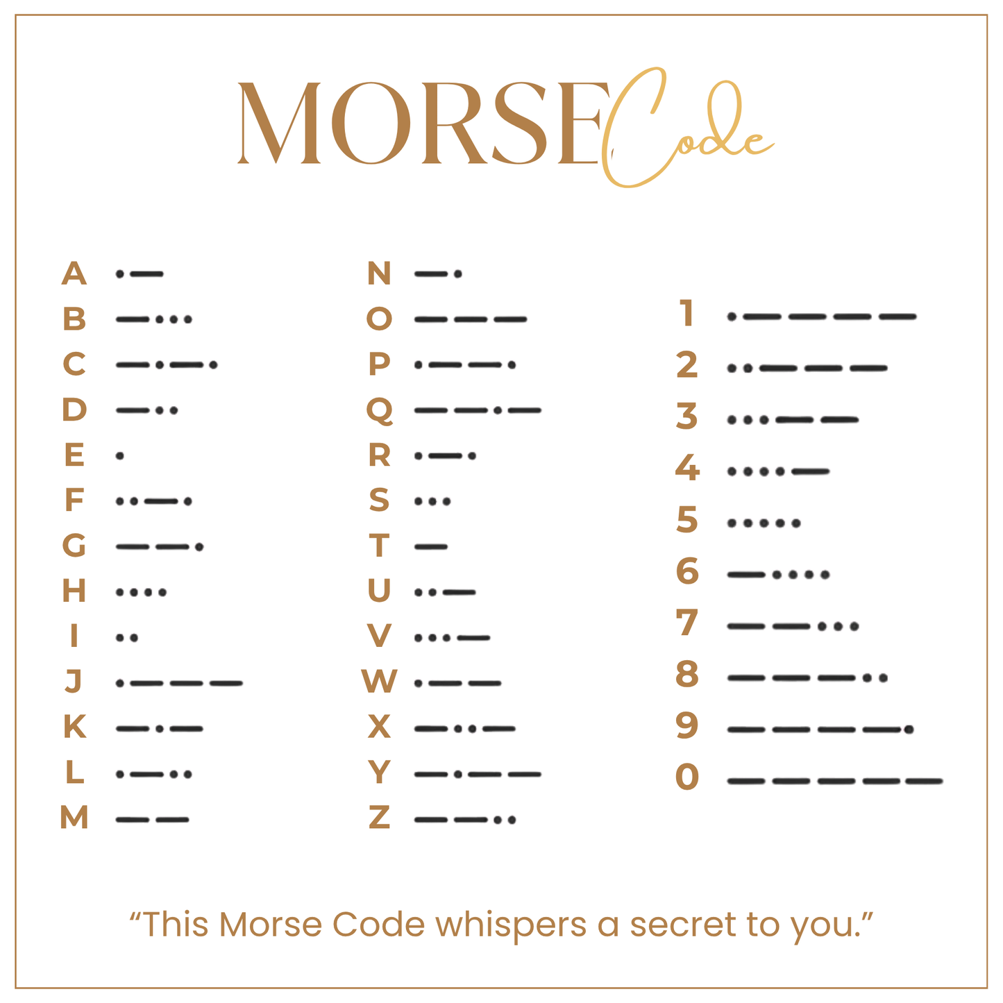 Morse Code Necklace